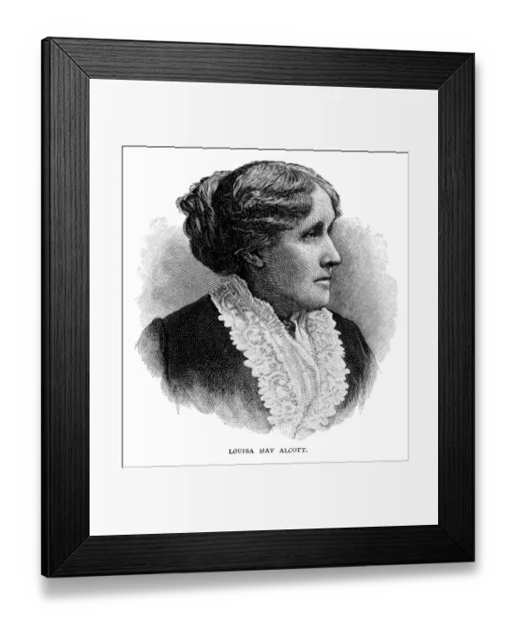 Framed Print : Louisa May Alcott Engraving Framed Print : Louisa May Alcott Engraving