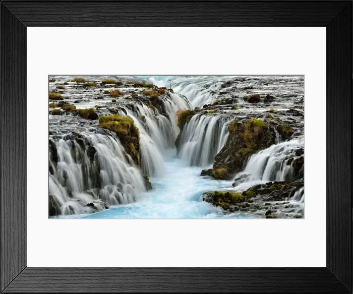 Framed Print : Bruarfoss waterfall in Iceland Framed Print : Bruarfoss waterfall in Iceland