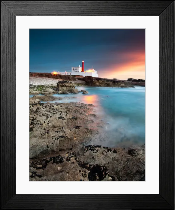 Framed Print : The light. Cabo Raso lighthouse and fort of Saint Bras near Guincho beach in Cascais area Framed Print : The light. Cabo Raso lighthouse and fort of Saint Bras near Guincho beach in Cascais area