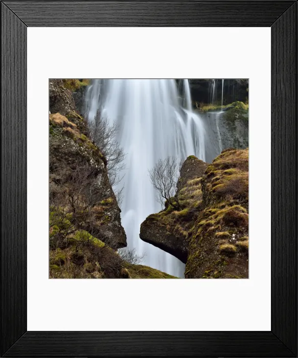 Framed Print : Hidden waterfall in iceland Framed Print : Hidden waterfall in iceland