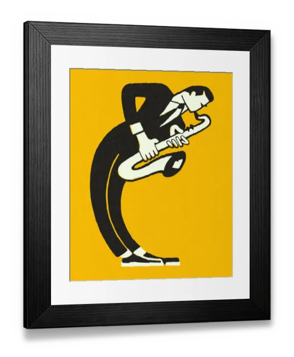 Framed Print : Man Playing the Saxophone Framed Print : Man Playing the Saxophone