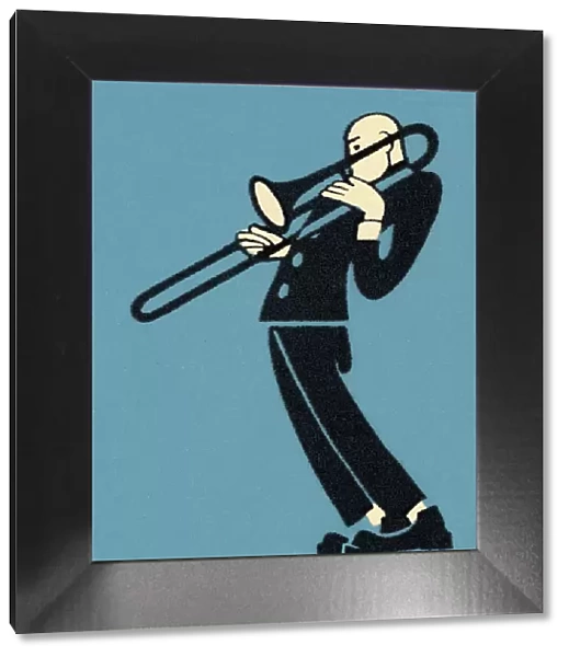 Man Playing Trombone