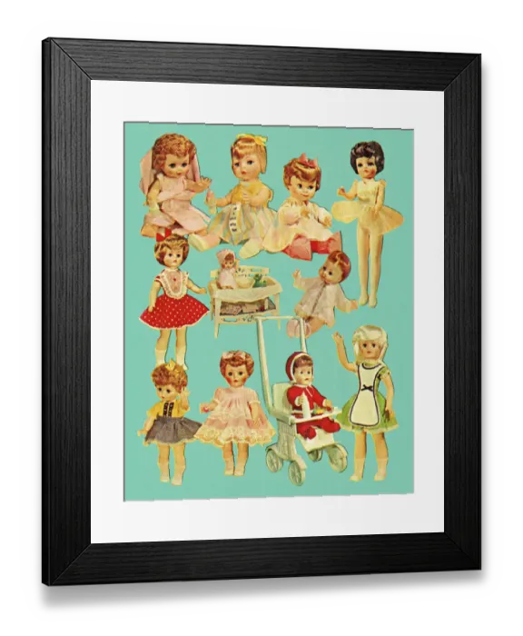 Framed Print : Variety of Dolls Framed Print : Variety of Dolls