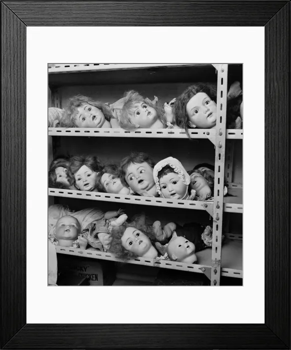 Framed Print : Dolls Heads Framed Print : Dolls Heads