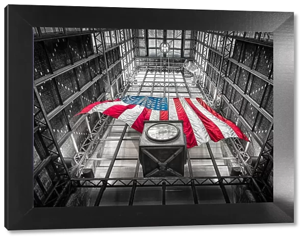 American Flag at Penn Station