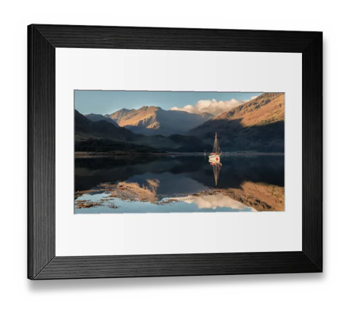 Framed Print : Boat on Loch Duich Framed Print : Boat on Loch Duich