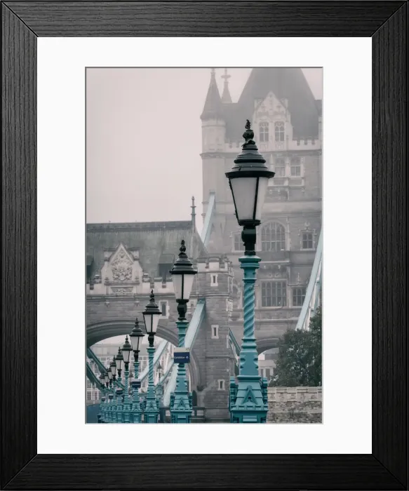 Framed Print : Lamps at the Tower