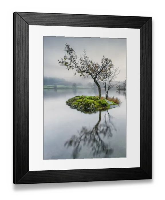 Framed Print : Calm. Rydal Water, The Lake District, Cumbria, UK