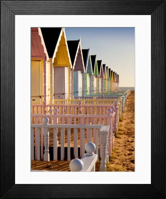 Framed Print : Beach Huts I Framed Print : Beach Huts I