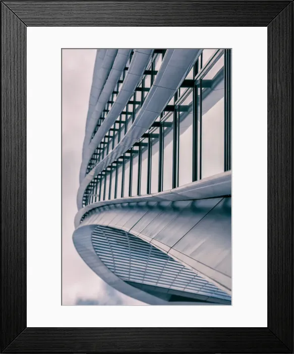 Framed Print : Curves. London City, London, UK. July 24, 2016 Framed Print : Curves. London City, London, UK. July 24, 2016