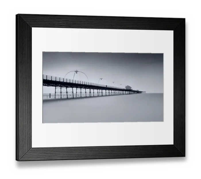 Framed Print : Frozen. February 16, 2020. Southport Pier, Merseyside, UK Framed Print : Frozen. February 16, 2020. Southport Pier, Merseyside, UK