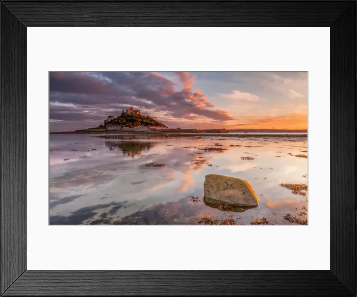 Framed Print : Island II. St Michaels Mount, Marazion, Cornwall, UK