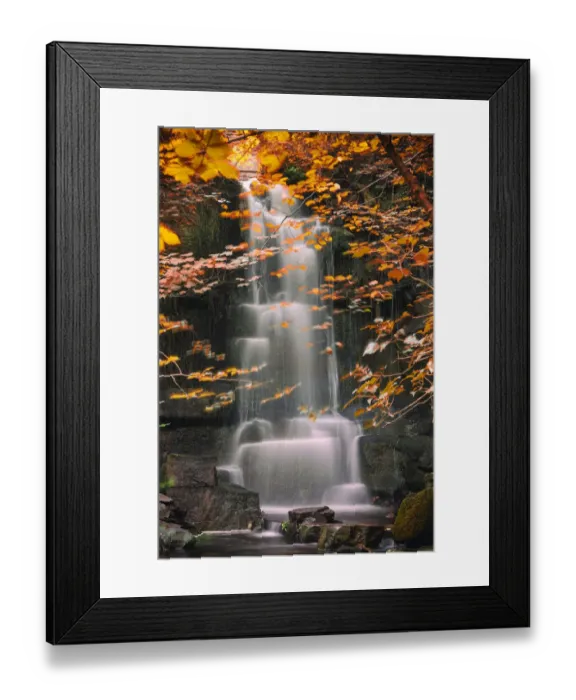 Framed Print : Autumn Waterfall Framed Print : Autumn Waterfall