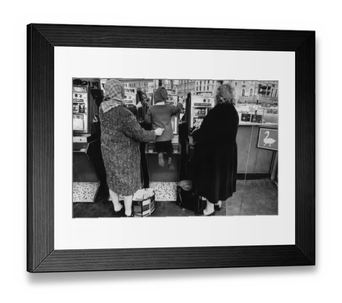 Framed Print : Slot Machines