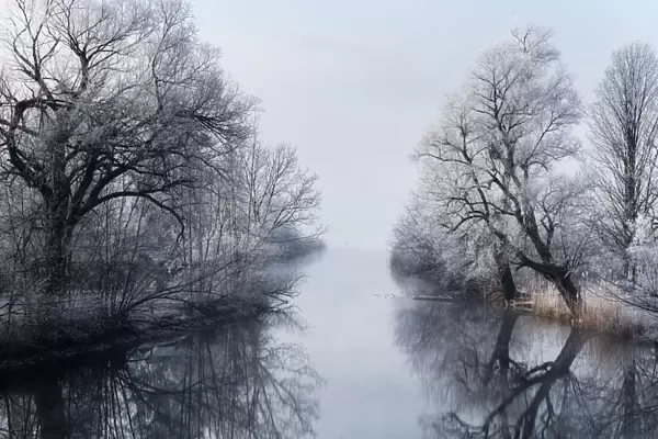 A winter morning at river Loisach