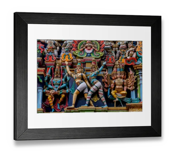 Framed Print : Statues from Madurai Meenakshi Amman Temple