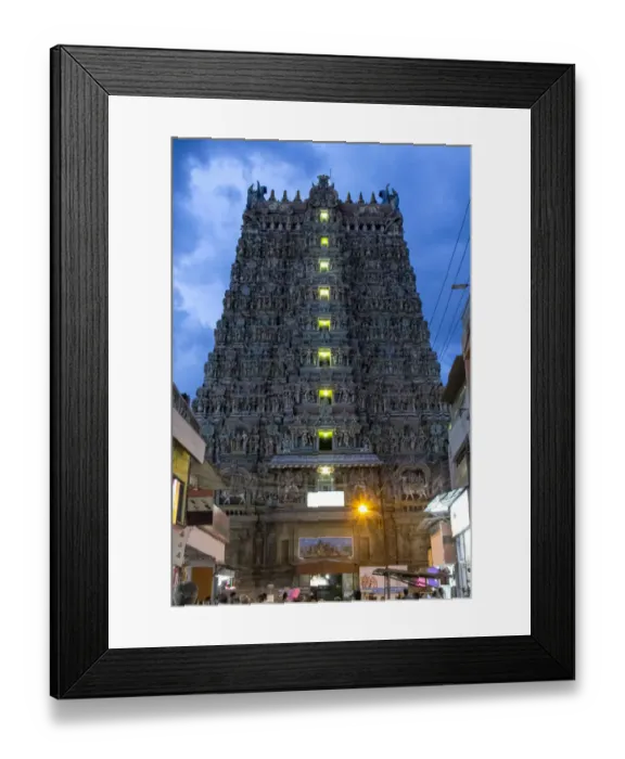 Framed Print : Madurai Meenakshi Amman Temple, Tamil Nadu Framed Print : Madurai Meenakshi Amman Temple, Tamil Nadu