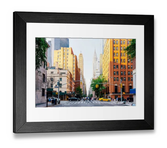 Framed Print : Lexington Avenue and Chrysler Building in New York City, USA Framed Print : Lexington Avenue and Chrysler Building in New York City, USA