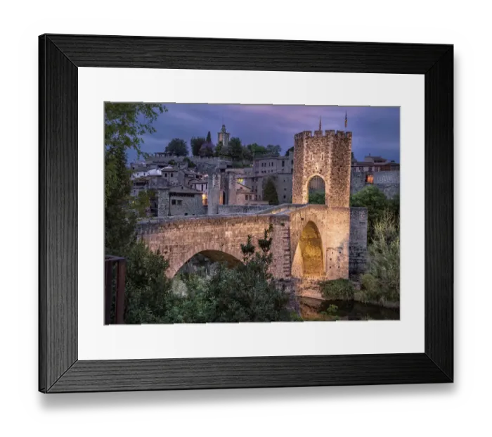 Framed Print : Sunset shot Besalu Roman bridge (Catalunya) Framed Print : Sunset shot Besalu Roman bridge (Catalunya)