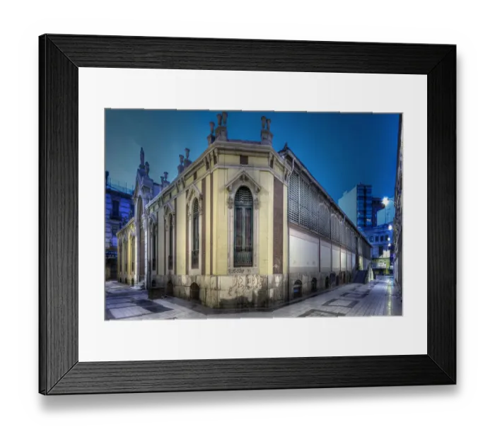 Framed Print : Mercado. The Mercado Central is a referential example