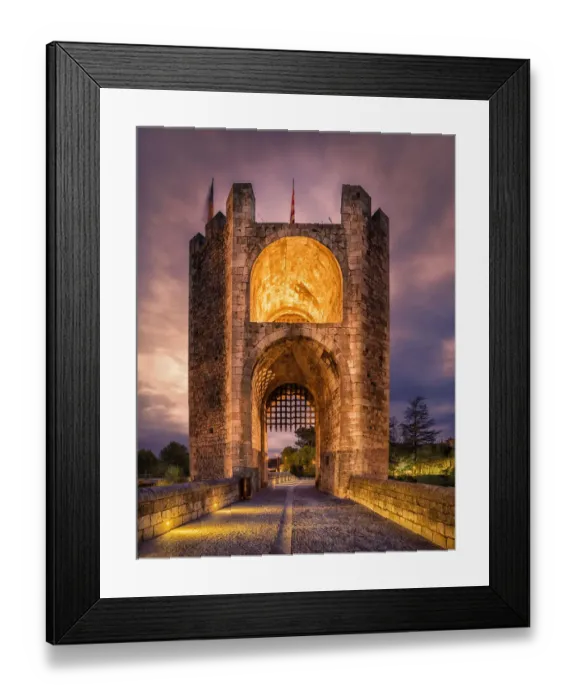 Framed Print : Sunset shot Besalu Roman bridge (Catalunya) Framed Print : Sunset shot Besalu Roman bridge (Catalunya)