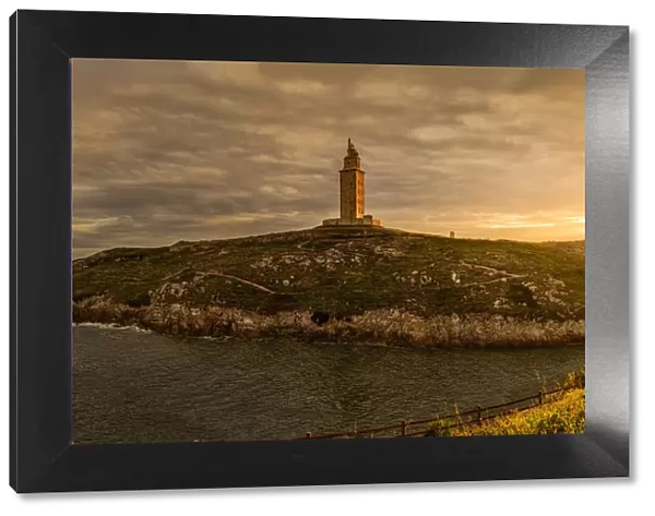 The ancient Roman lighthouse of tower of Hercules