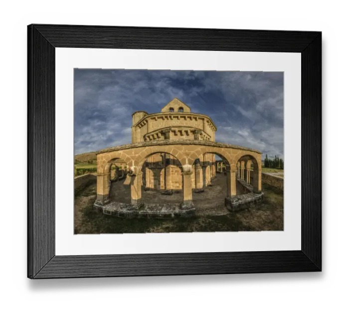 Framed Print : Santa Maria de Eunate church in Navarra, Spain Framed Print : Santa Maria de Eunate church in Navarra, Spain