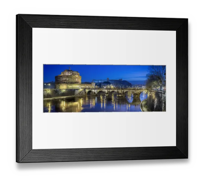 Framed Print : Sant Angelo Bridge (Rome)
