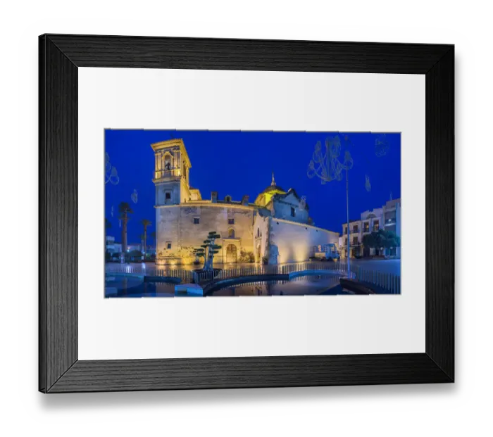 Framed Print : baroque church of Huercal Overa, Almeria, Andalusia, Spain Framed Print : baroque church of Huercal Overa, Almeria, Andalusia, Spain
