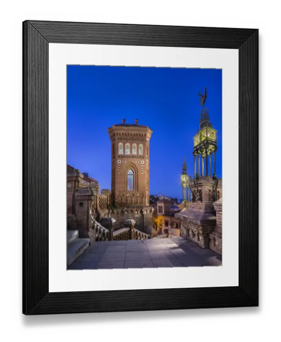 Framed Print : Paseo del Ovalo, Teruel Capital City, Spain