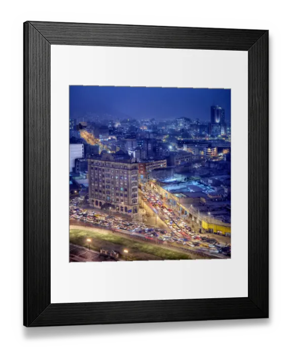 Framed Print : Lima Center trafic jam in the main avenue, Peru Framed Print : Lima Center trafic jam in the main avenue, Peru