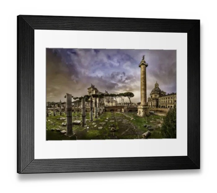 Framed Print : Trajans Column, Rome, Italy