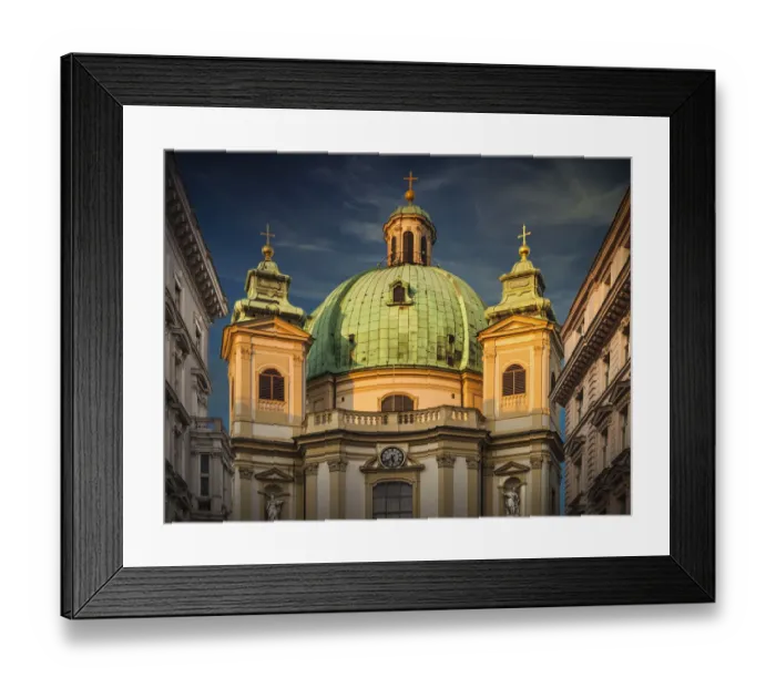 Framed Print : The St. Peters Church, Vienna, Austria Framed Print : The St. Peters Church, Vienna, Austria
