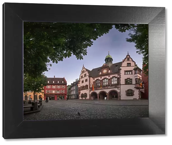 Town hall square in Freiburg im Breisgau, Germany