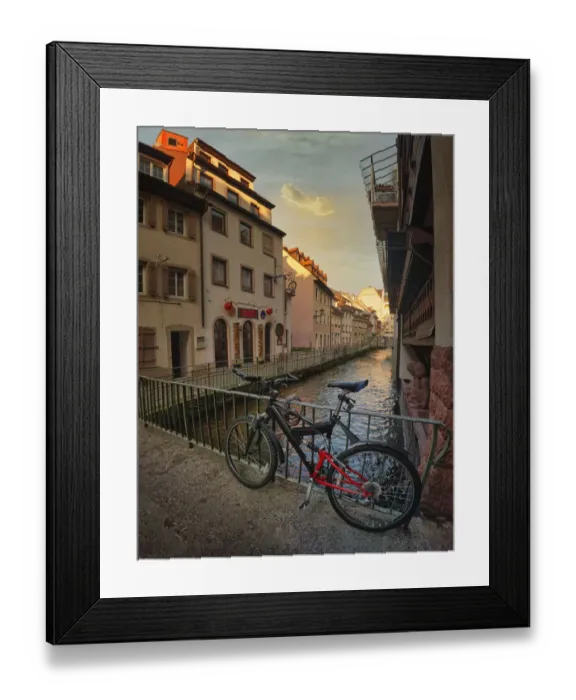 Framed Print : District of Freiburg Little Venice Europe. Germany Framed Print : District of Freiburg Little Venice Europe. Germany