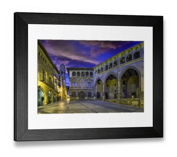 Framed Print : Plaza de EspaAna with Town Hall and Gothic Market, AlcaAniz, Teruel Province, Spain Framed Print : Plaza de EspaAna with Town Hall and Gothic Market, AlcaAniz, Teruel Province, Spain