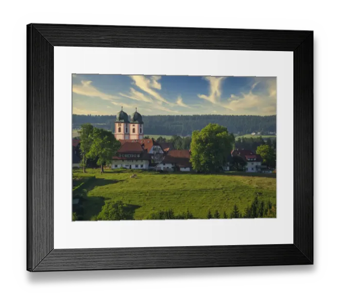 Framed Print : Black Forest landscape with St. MAÔé¼rge, Black Forest, Baden-Wurttemberg, Germany, Europe Framed Print : Black Forest landscape with St. MAÔé¼rge, Black Forest, Baden-Wurttemberg, Germany, Europe