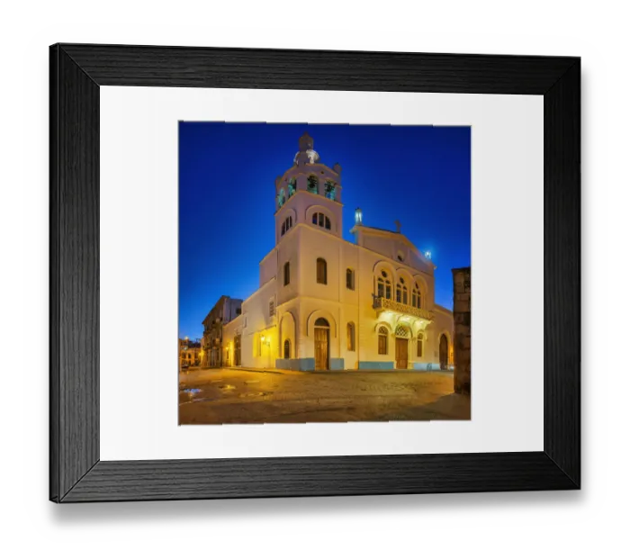 Framed Print : Church of San Nicolas de Bari illuminated at dawn, Santo Domingo, Dominican Republic Framed Print : Church of San Nicolas de Bari illuminated at dawn, Santo Domingo, Dominican Republic