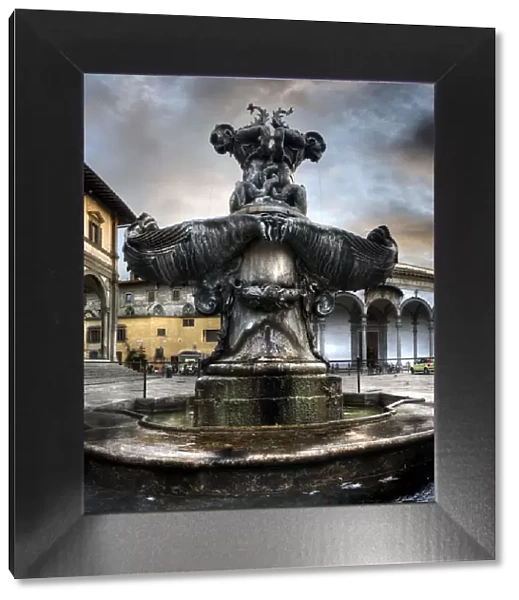 Fountain Piazza Santissima Annunziata in Florence
