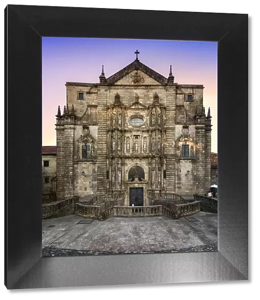Entrance portico to the convent of San MartiAno Pinario, Santiago de Compostela, Galicia