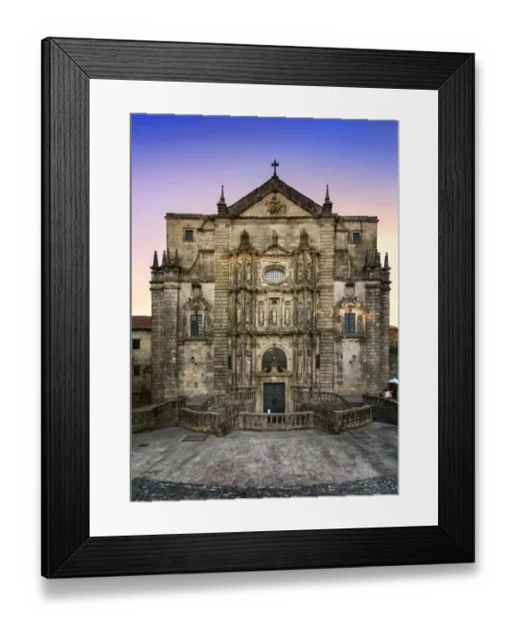 Framed Print : Entrance portico to the convent of San MartiAno Pinario, Santiago de Compostela, Galicia Framed Print : Entrance portico to the convent of San MartiAno Pinario, Santiago de Compostela, Galicia