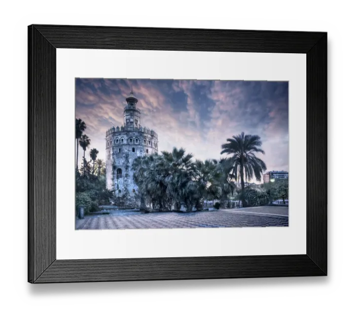 Framed Print : Torre del Oro, Sevilla, Andalucia, Spain