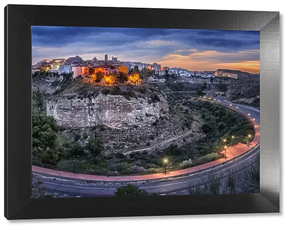 Panoramic view of the town of Sorbas, AlmerAia province, Spain