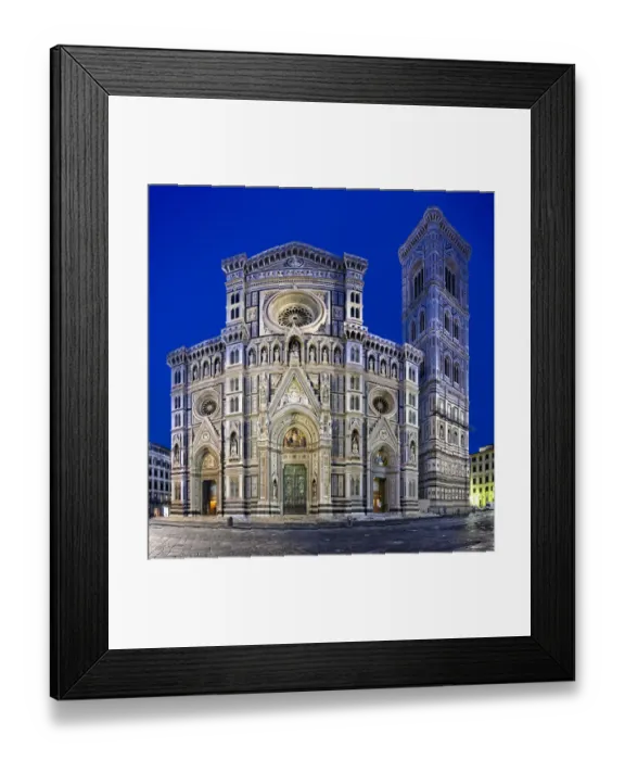 Framed Print : Florence cathedral facade, Italy