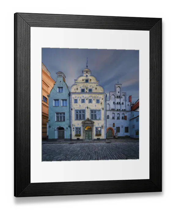 Framed Print : The Three Brothers Residence, Riga, Latvia Framed Print : The Three Brothers Residence, Riga, Latvia