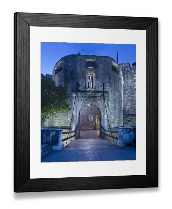 Framed Print : Pile gate in Dubrovnik Framed Print : Pile gate in Dubrovnik