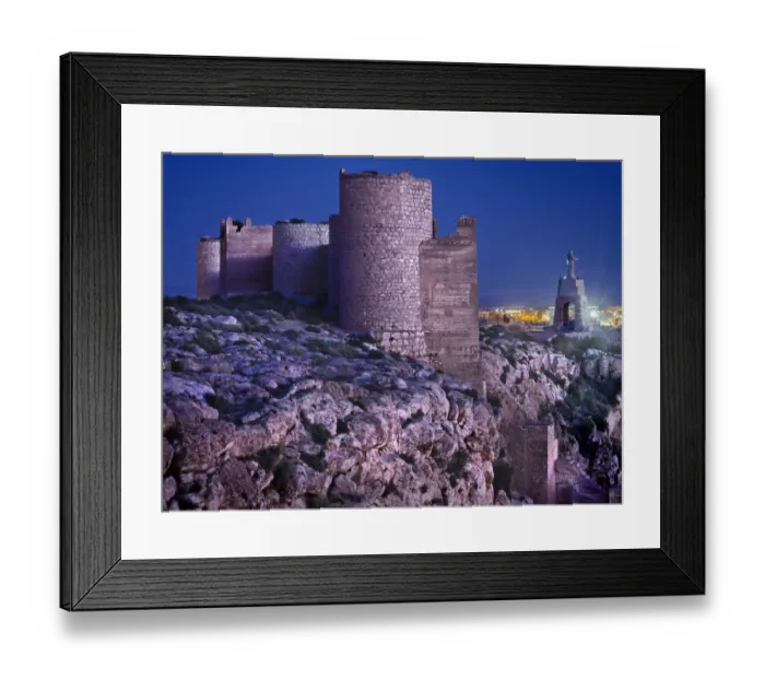 Framed Print : Jairan wall on the hill of San Cristobal, AlmerAia Framed Print : Jairan wall on the hill of San Cristobal, AlmerAia