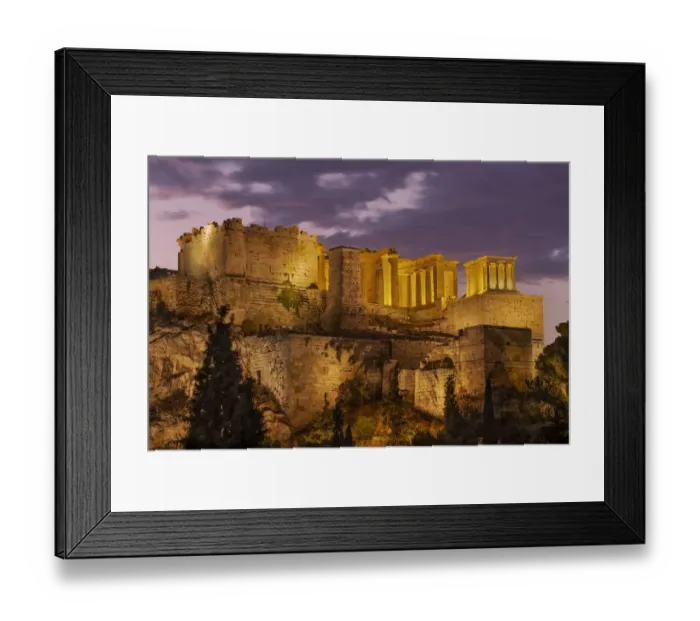 Framed Print : Sunrise at the Acropolis from Aeropagus Hill, Athens