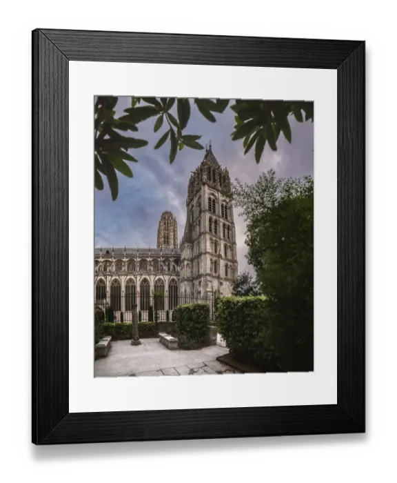 Framed Print : Cathedral of Rouen at night, Normady, France Framed Print : Cathedral of Rouen at night, Normady, France
