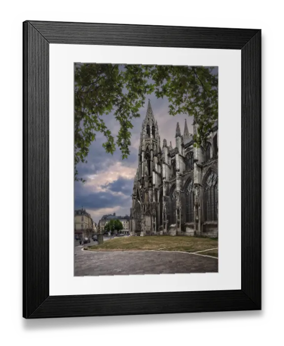 Framed Print : Exterior of Saint-Ouen church, Rouen, France Framed Print : Exterior of Saint-Ouen church, Rouen, France
